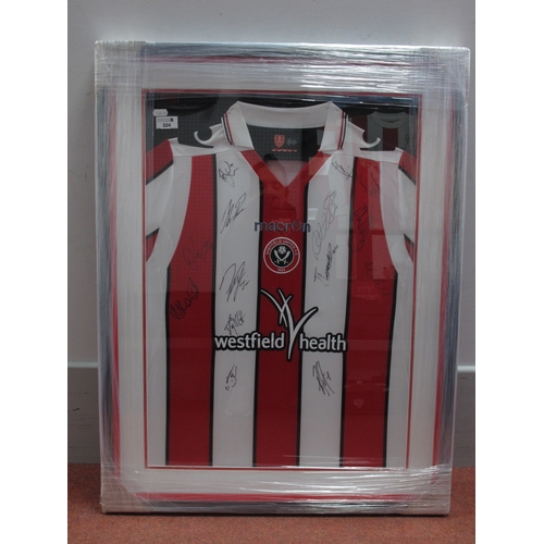 324 - Sheffield United Macron Home Shirt, from the 2012-13 season, bearing 'Westfield Health' logo, purpor... 