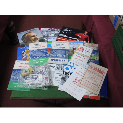 618 - 1945 War Cup Final, Chelsea v. Millwall (selotaped) F.A Cup Finals 1953 (selotaped), 62, 68, 69, 75 ... 