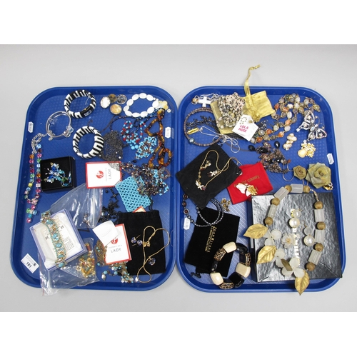 181 - A Collection of Modern Costume Jewellery, to include Lola Rose gemstone bracelets, Butler & Wilson h... 