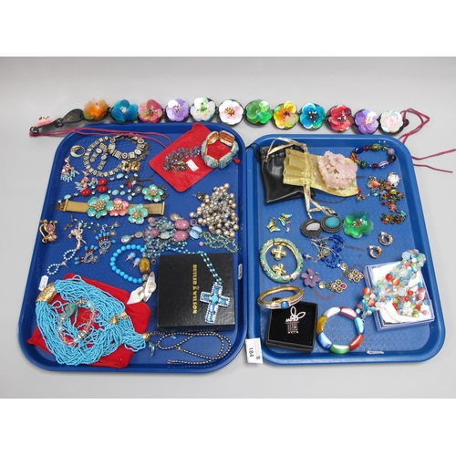 184 - A Collection of Modern Costume Jewellery, to include Bulter & Wilson belt, necklace and earring set,... 