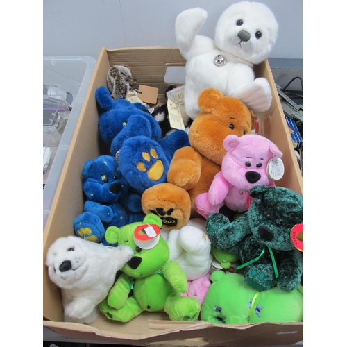 314 - A collection of Teddy Bears, Soft Toys by Robin Rive, Bromley's Bears, Chubbley Bears, Charlie Bears... 