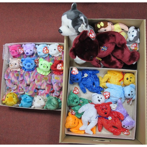 323 - Approximately Twenty Five TY Soft Toys, Beanie Bears to include The Birthday Beanies Collection Janu... 