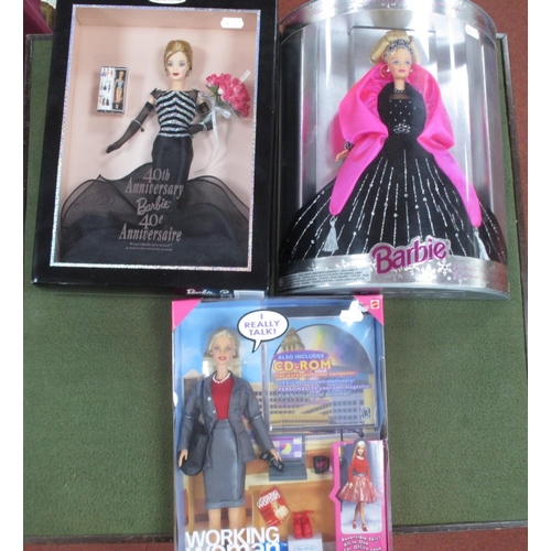 360 - Three Collectible Barbie Dolls by Mattel, All boxed Collector/Special Editions to include #21384 40t... 