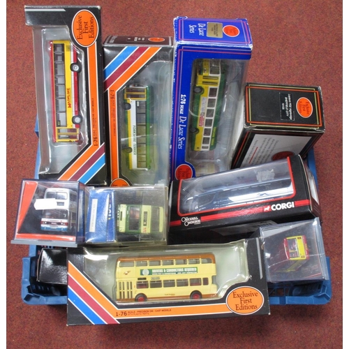 366 - Ten diecast model buses by EFE, Corgi to include The Original Omnibus Company 1:76 #OM41306 Wright E... 