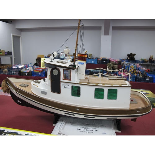 545 - A Dumas Boats kit built wooden construction model of the Tug Boat 