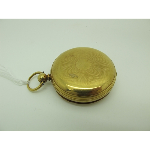 249 - Hansons Patent Chronometer Huddersfield; A Victorian 18ct Gold Cased Openface Pocket Watch, the sign... 