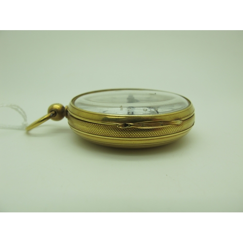 249 - Hansons Patent Chronometer Huddersfield; A Victorian 18ct Gold Cased Openface Pocket Watch, the sign... 