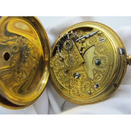 249 - Hansons Patent Chronometer Huddersfield; A Victorian 18ct Gold Cased Openface Pocket Watch, the sign... 