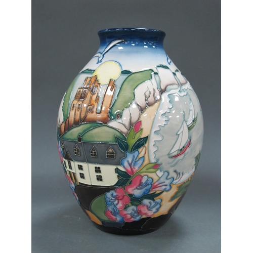 1113 - A Moorcroft Pottery Vase, of ovoid form, decorated with the 'Walk Through Time Dorset' scene by Rach... 