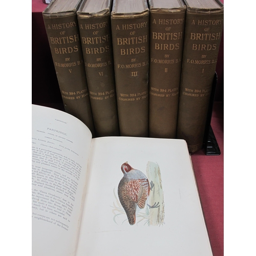 1291 - Morris [Rev. F.O.]: A History of British Birds, six volumes, fourth edition 1895, pub. London: John ... 