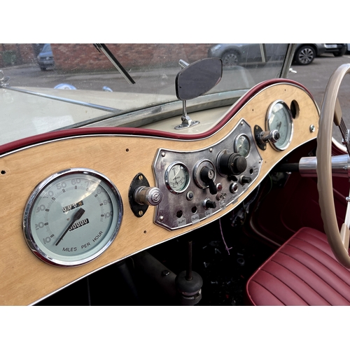 1001 - 1949 [LXS 387] MG TC Midget in cream, previous /original registration [LFM 358], 1,250cc. Having und... 