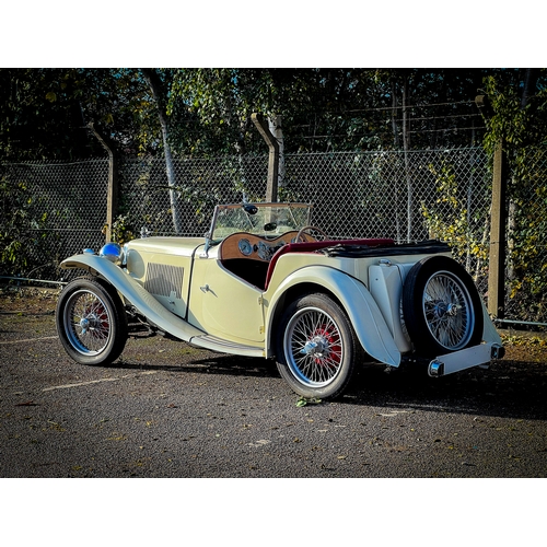 1001 - 1949 [LXS 387] MG TC Midget in cream, previous /original registration [LFM 358], 1,250cc. Having und... 