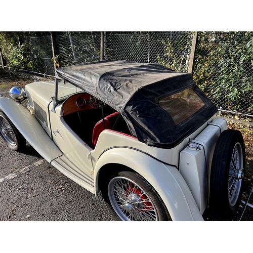 1001 - 1949 [LXS 387] MG TC Midget in cream, previous /original registration [LFM 358], 1,250cc. Having und... 