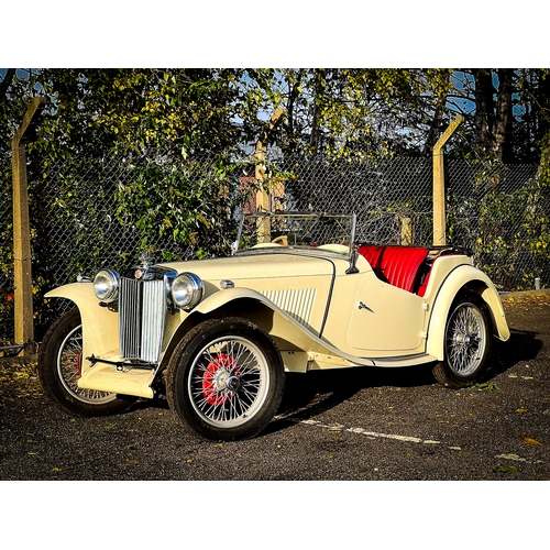 1001 - 1949 [LXS 387] MG TC Midget in cream, previous /original registration [LFM 358], 1,250cc. Having und... 