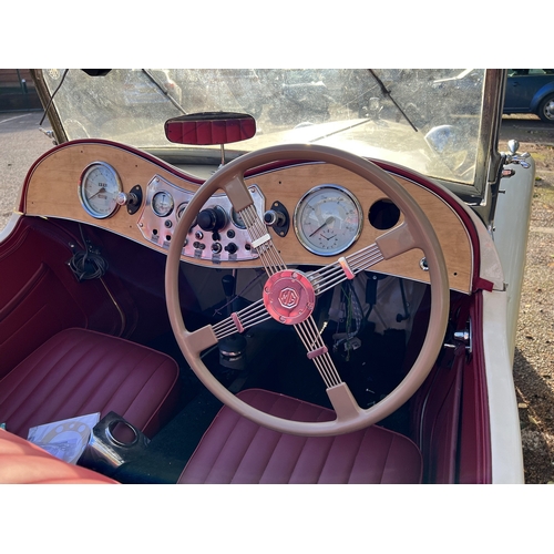 1001 - 1949 [LXS 387] MG TC Midget in cream, previous /original registration [LFM 358], 1,250cc. Having und... 