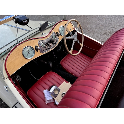 1001 - 1949 [LXS 387] MG TC Midget in cream, previous /original registration [LFM 358], 1,250cc. Having und... 