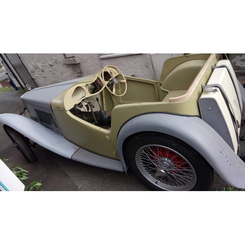 1001 - 1949 [LXS 387] MG TC Midget in cream, previous /original registration [LFM 358], 1,250cc. Having und... 