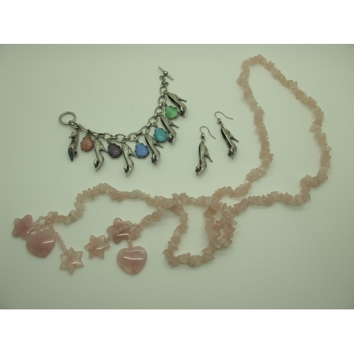 180 - A Collection of Modern Costume Jewellery, to include Butler & Wilson bracelet and earrings set, spid... 