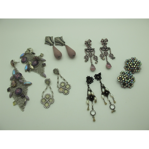 180 - A Collection of Modern Costume Jewellery, to include Butler & Wilson bracelet and earrings set, spid... 