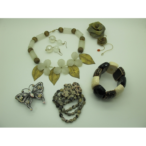 181 - A Collection of Modern Costume Jewellery, to include Lola Rose gemstone bracelets, Butler & Wilson h... 