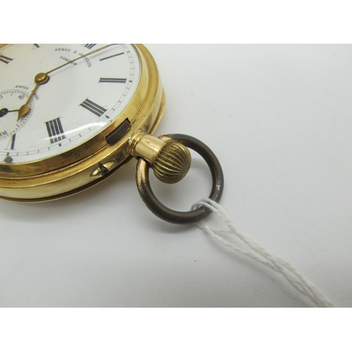 247 - Spaul & Johnson London; A Hunter Cased Pocket Watch, the signed white enamel dial with black Roman n... 