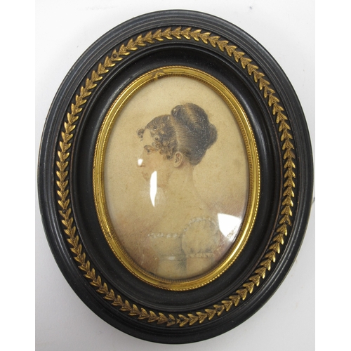 1247 - WITHDRAWN A Mid Victorian Portrait Miniature, painted with a gentleman wearing a blue jacket and whi... 