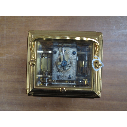 1474 - A Good Quality Brass Repeating Carriage Clock, retailed by J.W. Benson, 25 Old Bond St, London, the ... 