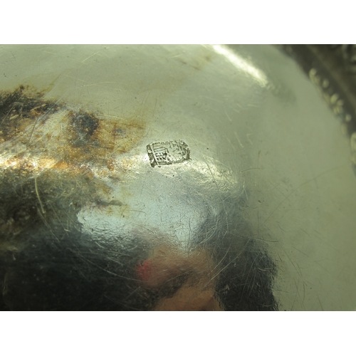 17 - A Chinese Three Piece Tea Set, each allover detailed in relief with bamboo (indistinctly stamped cha... 