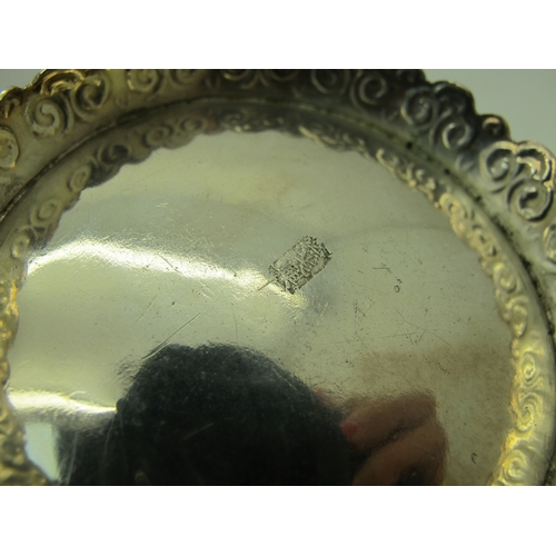 17 - A Chinese Three Piece Tea Set, each allover detailed in relief with bamboo (indistinctly stamped cha... 