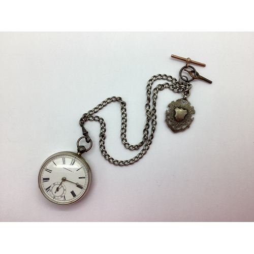 131 - Farringdon; A Hallmarked Silver Cased Openface Pocket Watch, the signed dial with black Roman numera... 