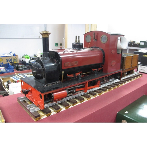 316 - A 3.5 Inch Live Steam Hunslet 0-4-0 Saddle Tank Steam Locomotive Named Dolbadarn R/No 3, plus a four... 