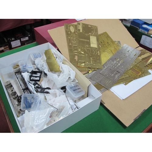 321 - Three 7mm Steam Locomotive Kits, comprising a box containing a number of components described as for... 