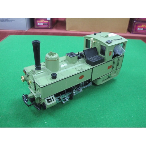 328 - A L.G.B. 'G' Gauge 0-6-2 Ref No 23701 'NOLB' Steam Tank Locomotive, finished overall green R/No 5. F... 