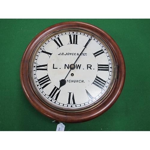 343 - L.N.W.R Railway Clock, 