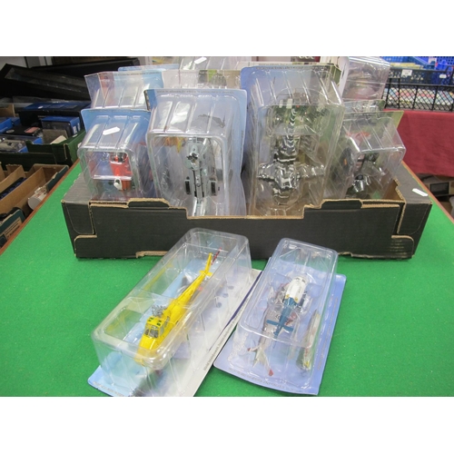 361 - Seventeen plastic model helicopters by Amercom, mostly with a military theme to include 1996 Westlan... 