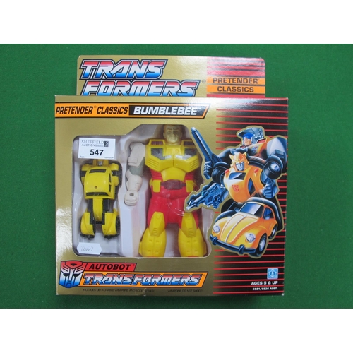 547 - A boxed circa 1988 Hasbro 5581/5536 Asst. Transformers Autobot Pretender Classics Bumblebee, packagi... 