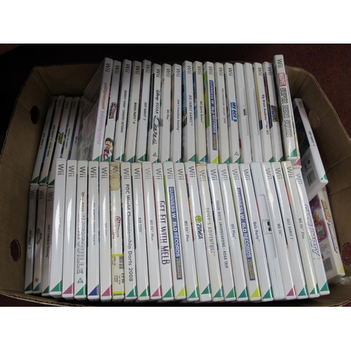 574 - Approximately Ninety Nintendo Wii Games to include Just Dance 4, Wii Fit, Sonic Colours, Toy Story M... 