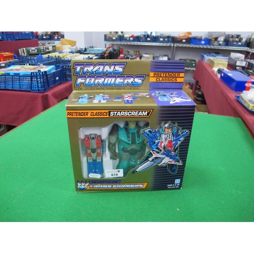 619 - A boxed circa 1988 Hasbro 5583/5536 Asst. Decepticon Transformers Pretender Classics Starscream, pac... 