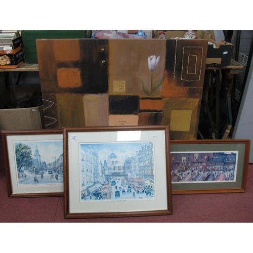 1008 - Terry Gorman 'Market Day' Ltd Edition Colour Print, of 350 and 'Ludgate Hill', Bill Kirby 'South Roa... 