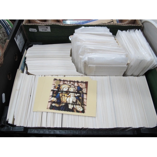 1130 - Stamps; Over 930 Loose Great Britain Post Office Headquarters Cards (PHQ's), all blank, dates range ... 