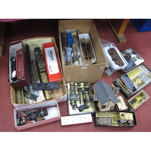 312 - A Quantity of Items Recovered From a 7mm Workshop, comprising a number of part-completed steam locom... 