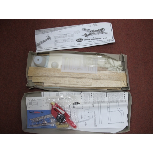 430 - Four Balsa Wood Rubber Powered Model Aircraft Kits by Guillow's, Easy Built Models, Flair to include... 