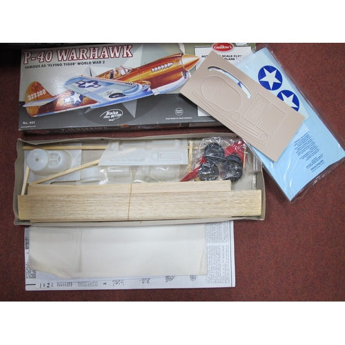 430 - Four Balsa Wood Rubber Powered Model Aircraft Kits by Guillow's, Easy Built Models, Flair to include... 