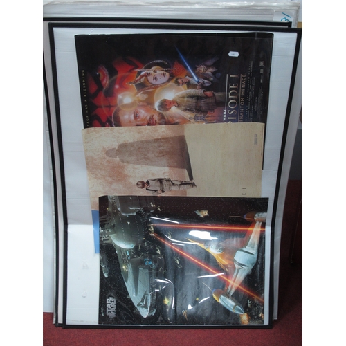 1053 - Posters ro include Star Wars twelve Phantom Menace and one Yoda, six Spider-Man 2002 featuring Spide... 