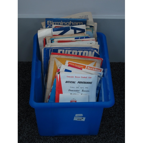 419 - 1960s Programmes, Football League Clubs, varying clubs:- One Box.