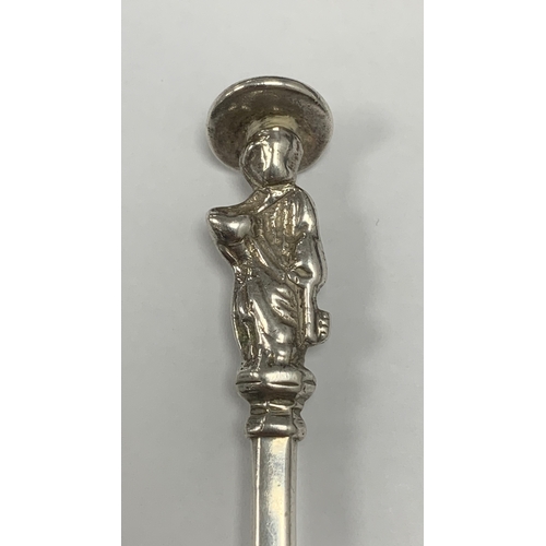 134 - A XVII Century Style Apostle Spoon, Saint Peter with spoked nimbus, triple stamped to back of stem a... 