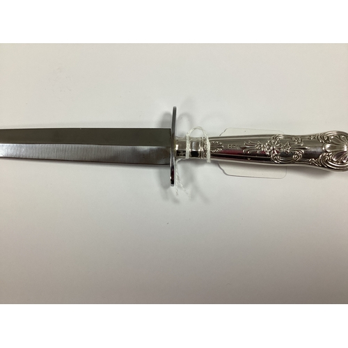 778 - First Gulf War Commemorative Silver Handled Dagger, 'Commemorate Operation Desert Storm 1991' engrav... 