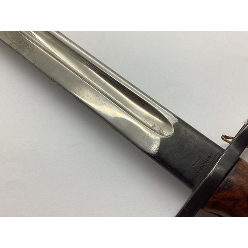 784 - British Army 1907 Pattern Bayonet, 'Sanderson' marked on ricasso. The item has been restored to as n... 