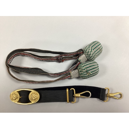 807 - World War II Reproduction Third Reich German Police Dagger Knots And Kriegsmarine Strap. (413659)