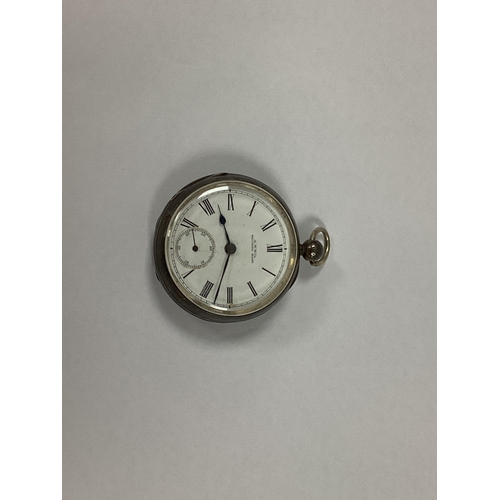 819 - Second Boer War Interest, silver pocket watch by AWW Co. Waltham Mass, with inscription presented to... 